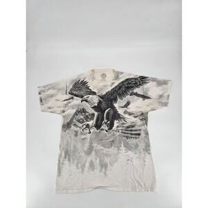 DOM It's About the Art Bald Eagle America‎ Graphic Short Sleeve T-shirt Men's L